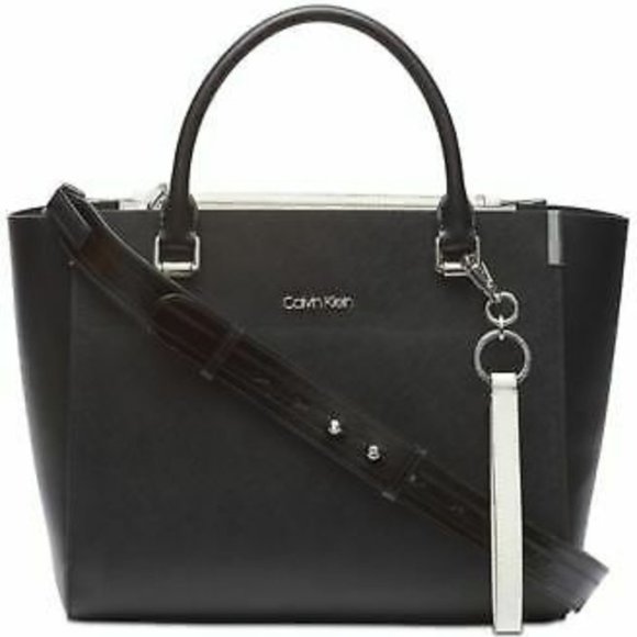 Calvin Klein Handbags - SOLD! Calvin Klein Saffiano Satchel Bag